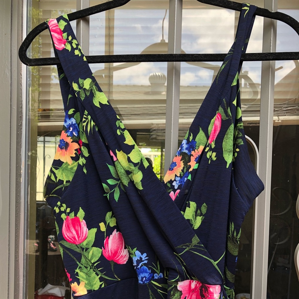 Stitch Fix floral knit maxi dress